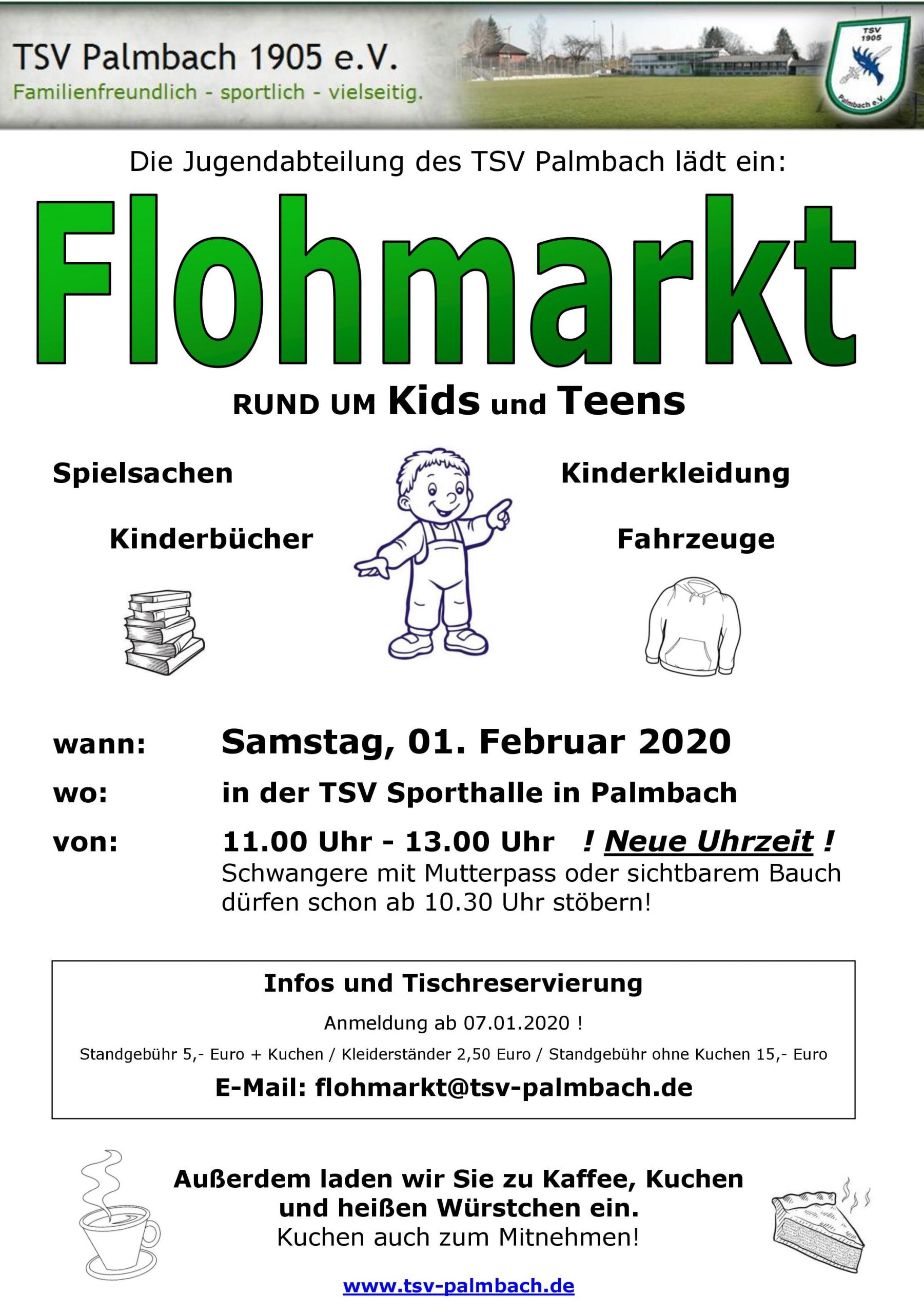 Kinder-Flohmarkt TSV Palmbach am 01.02.2020