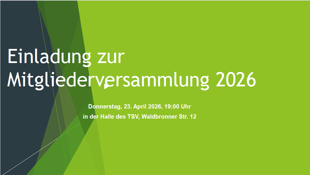 Einladung zur Mitgliederversammlung 2026