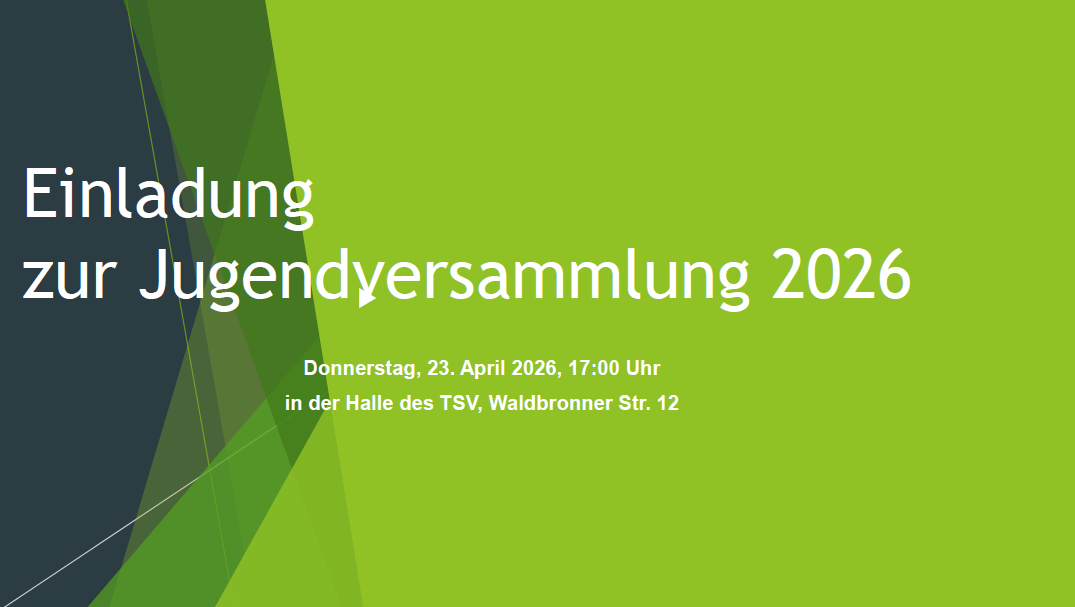 Einladung zur Jugendversammlung 2026