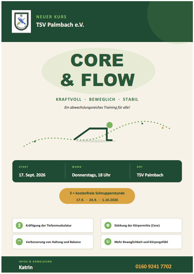 Neues Angebot: Core & Flow