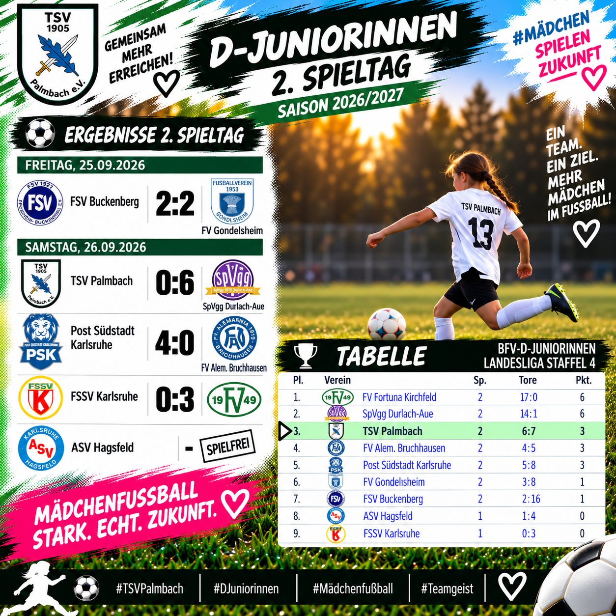⚽️ Kopf hoch nach dem gestrigen Spitzenspiel! 💚🖤