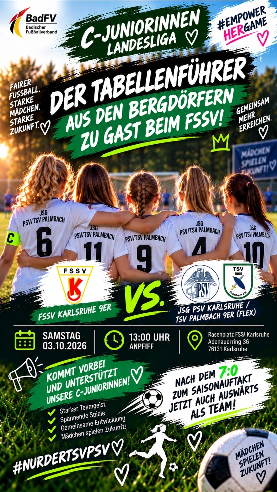 ⚽ Der Tabellenführer aus den Bergdörfern zu Gast beim FSSV!